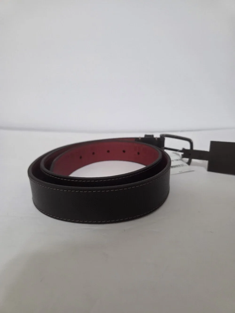 Boconi Mens Brown Leather Belt Size 42 NWT